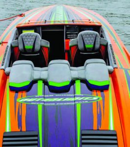 Vinnie Diorio’s Outerlimits was one of the most popular boats at the run.
