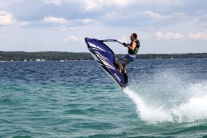 Kevin only rides standup watercraft. No sea couches for him!