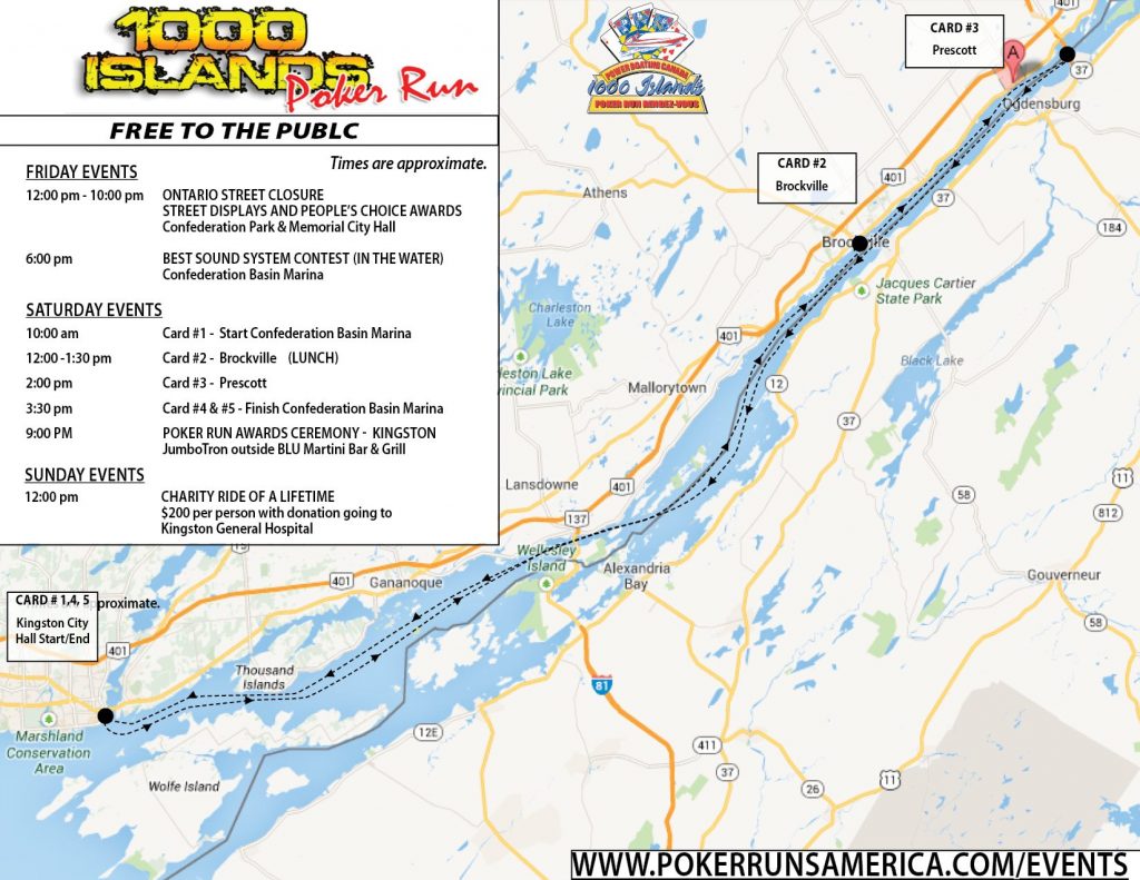 Poker Runs America 1000 Island CanAm Poker Run Information Poker