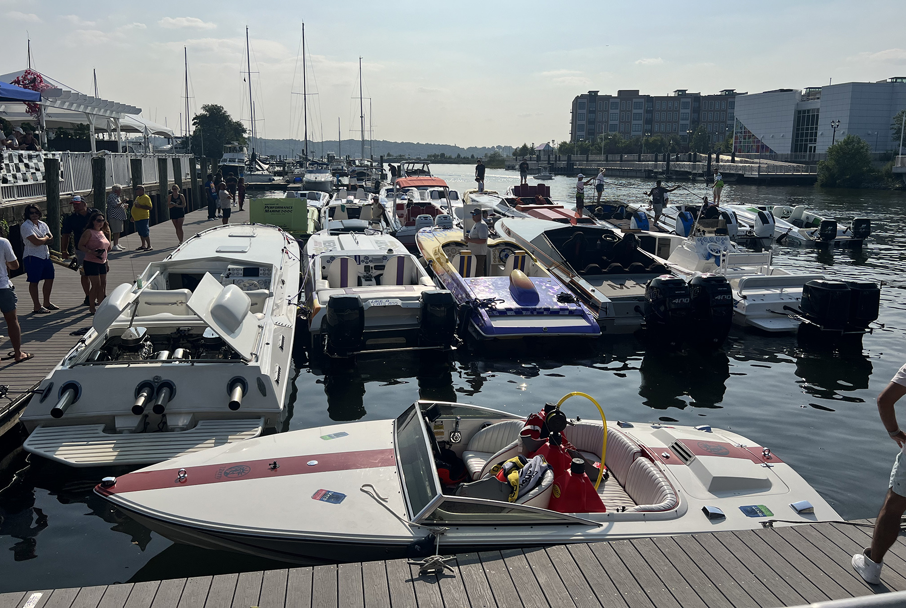 Lady Liberty, an original 1992 Donzi 18’ Classic, was on of the smallest boats at the New York City Powerboat Rally.